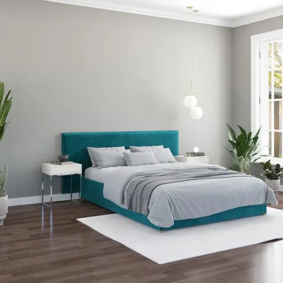 Wall Panel Headboard Dual Mount - Emerald, Velvet