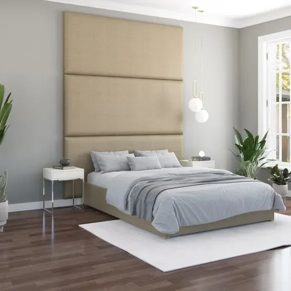 Wall Panel Headboard Dual Mount - Natural, Linen