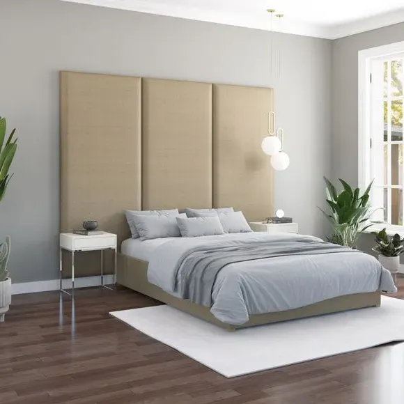 Wall Panel Headboard Dual Mount - Natural, Linen