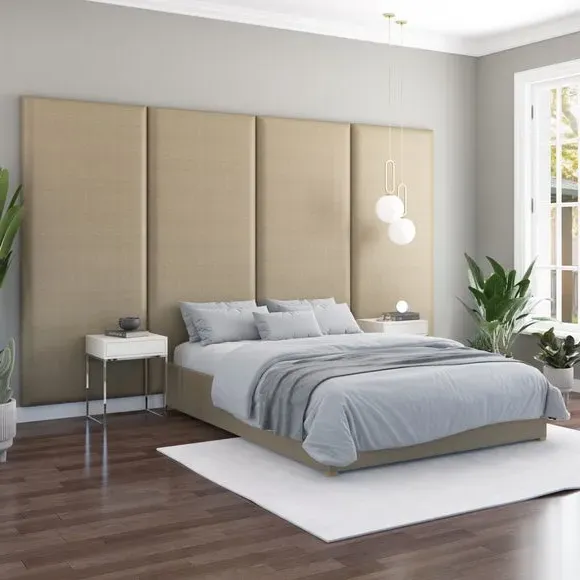 Wall Panel Headboard Dual Mount - Natural, Linen