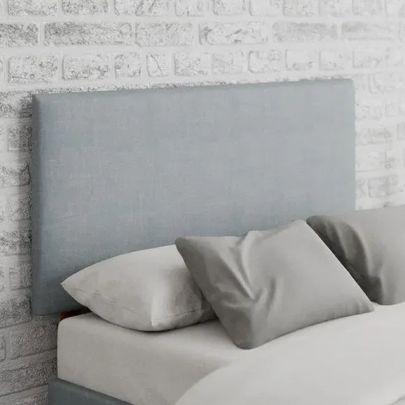 Weave Headboard with Padding - Sky, Fabric image