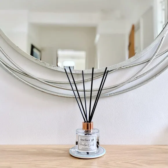 120ml Reed Diffuser with Rose Gold Cap - Clear