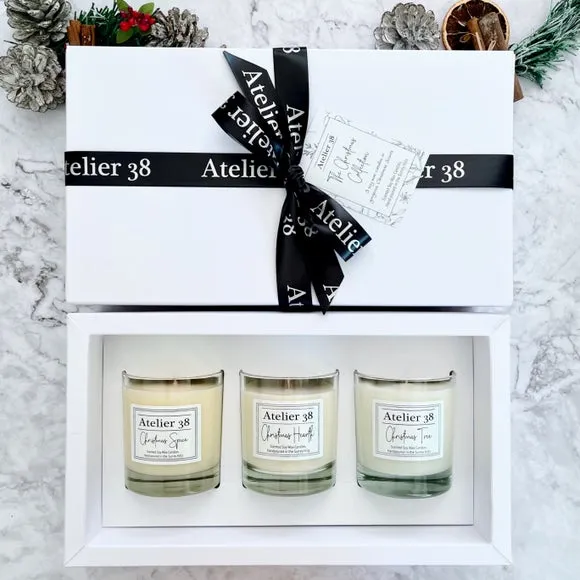 3-Piece Candle Gift Set - Clear, Soy Wax image