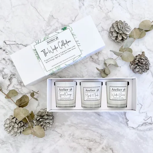 3-Piece Candle Gift Set - White, Soy Wax image