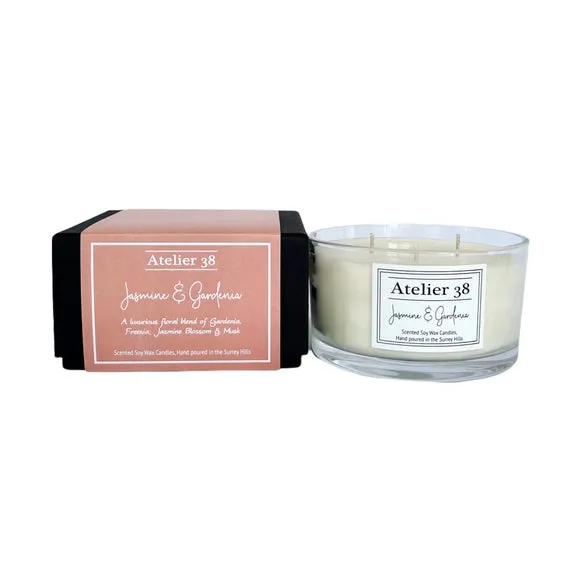 Large Multi Wick Candle - Jasmine & Gardenia