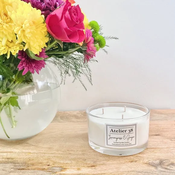 Large Multi Wick Candle - Lemongrass & Ginger image