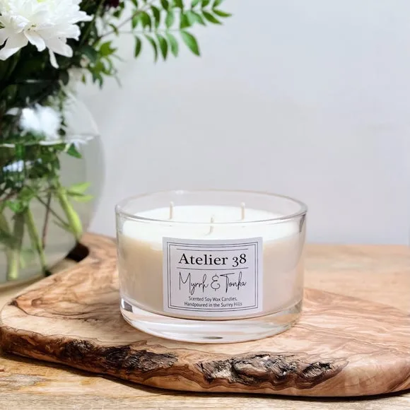 Large Multi Wick Candle - Myrrh & Tonka