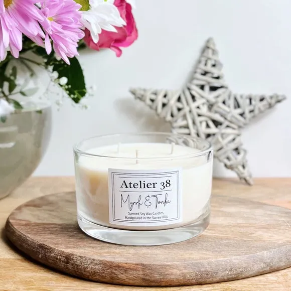 Large Multi Wick Candle - Myrrh & Tonka