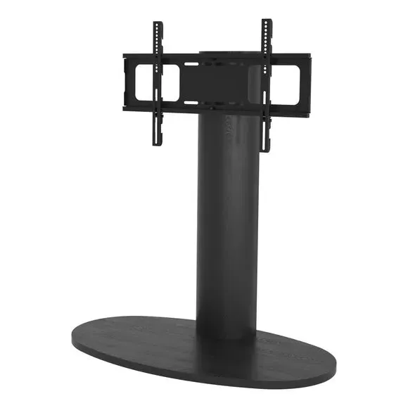 Column TV Stand with Swivel - Black, Wood