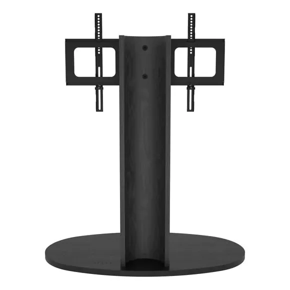 Column TV Stand with Swivel - Black, Wood