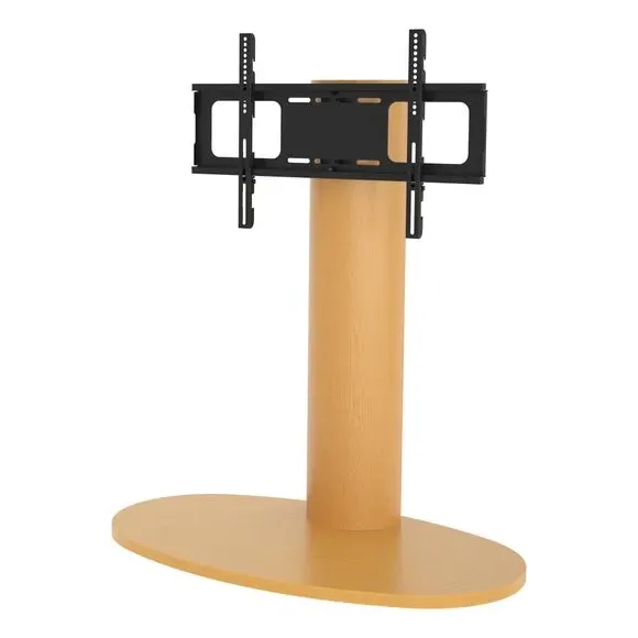 Column TV Stand with Swivel - Oak, Wood