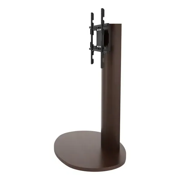 Column TV Stand with Swivel - Walnut, Wood