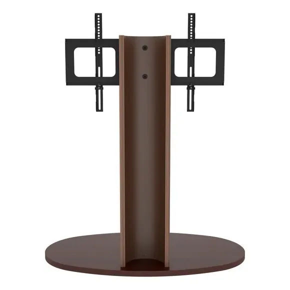 Column TV Stand with Swivel - Walnut, Wood