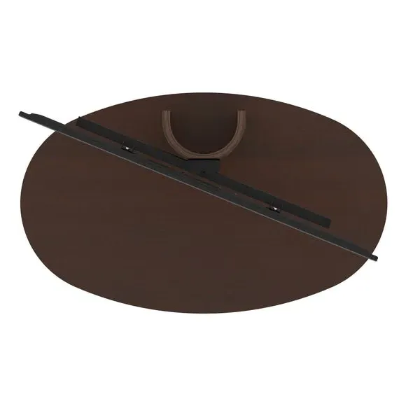 Column TV Stand with Swivel - Walnut, Wood