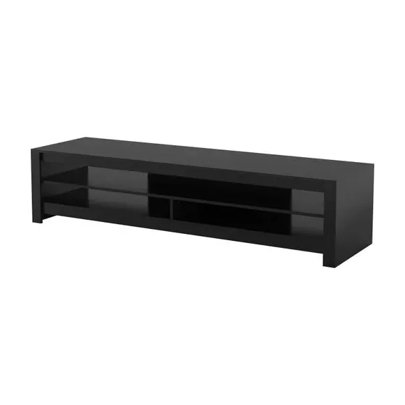 Extra Wide TV Stand with Cable Management - Black