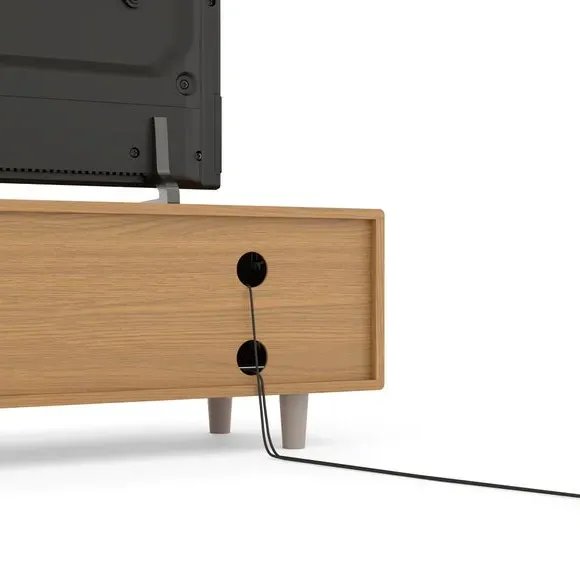 Extra Wide TV Stand with Storage - White, Wood