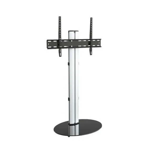 Pedestal TV Stand for 55" TVs - Silver