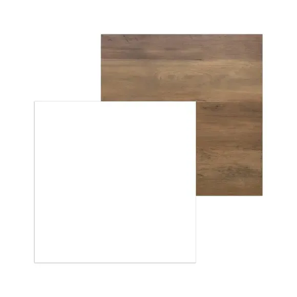 Side Table with Storage - White, Wood