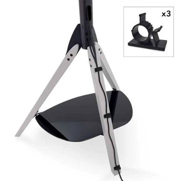 Tripod TV Stand with Tilt - Grey, Wood