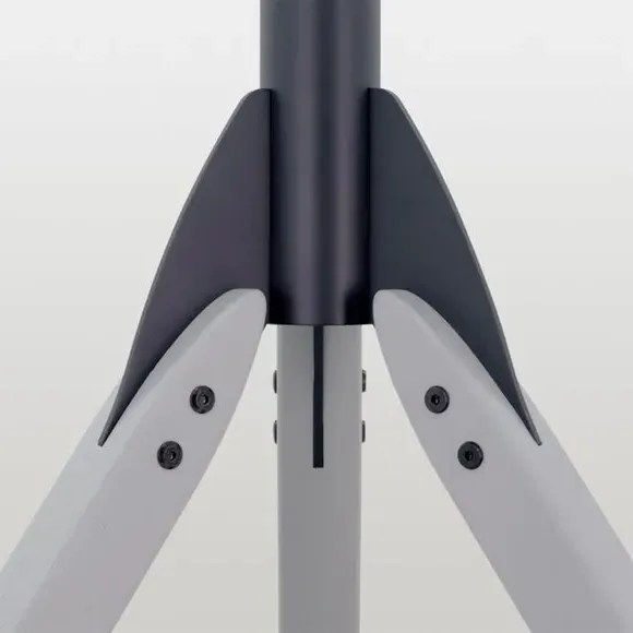 Tripod TV Stand with Tilt - Grey, Wood
