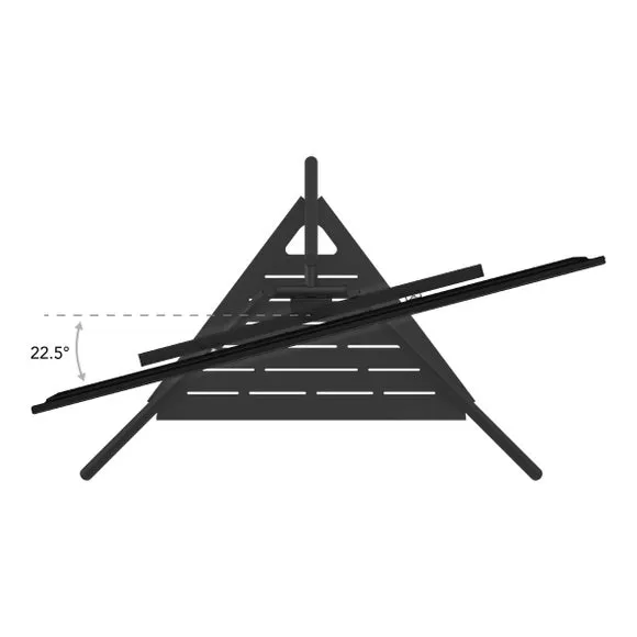 Tripod TV Unit with Swivel - Black, Metal