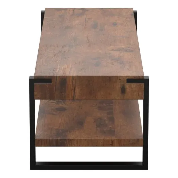 TV Unit for 55" TVs - Dark Wood, Metal Frame