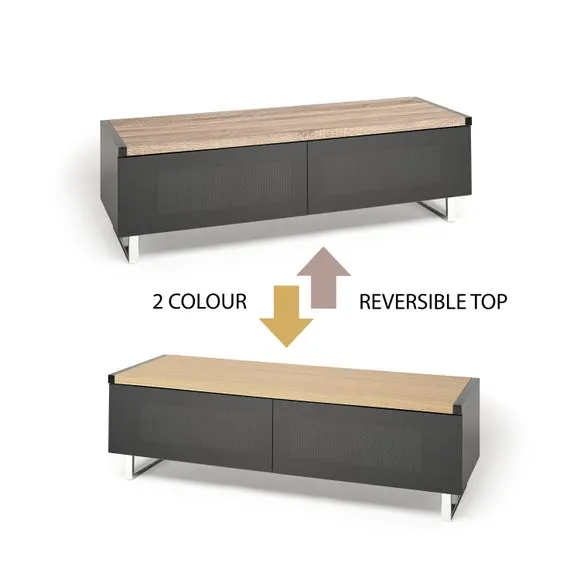 Wide TV Stand with Reversible Top - Light Oak