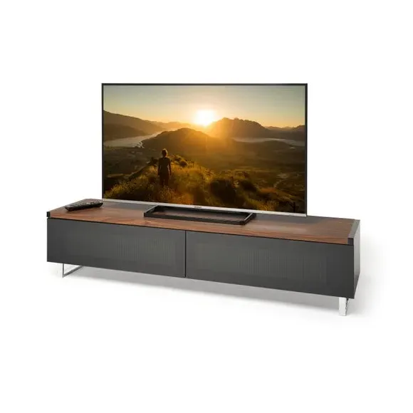 Wide TV Stand with Reversible Top - Oak, Wood