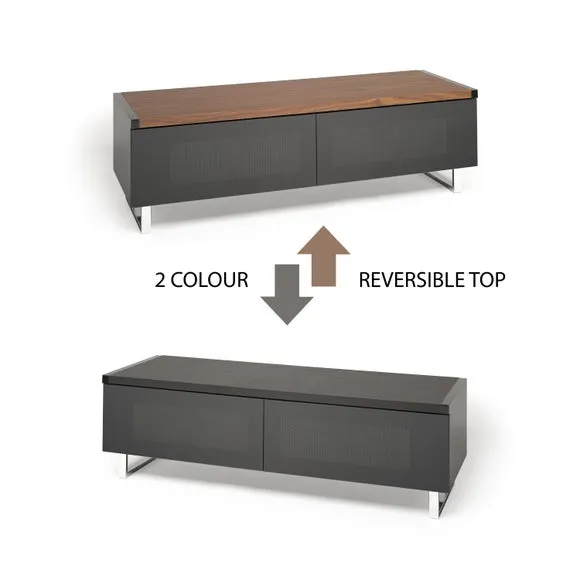 Wide TV Stand with Reversible Top - Walnut