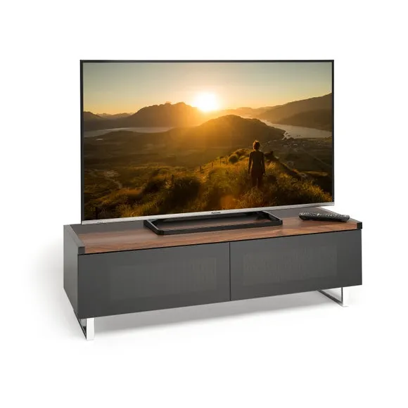 Wide TV Stand with Reversible Top - Walnut