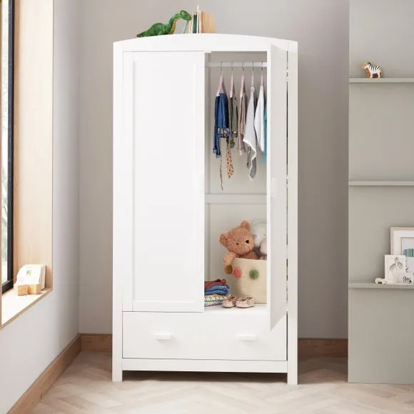 Full Size Wardrobe with Soft Close Doors - White