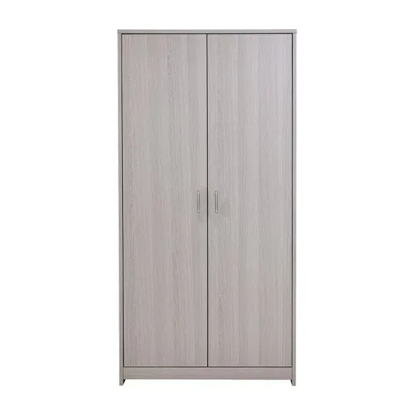 Full Size Wardrobe with Soft Close - Grey, Wood