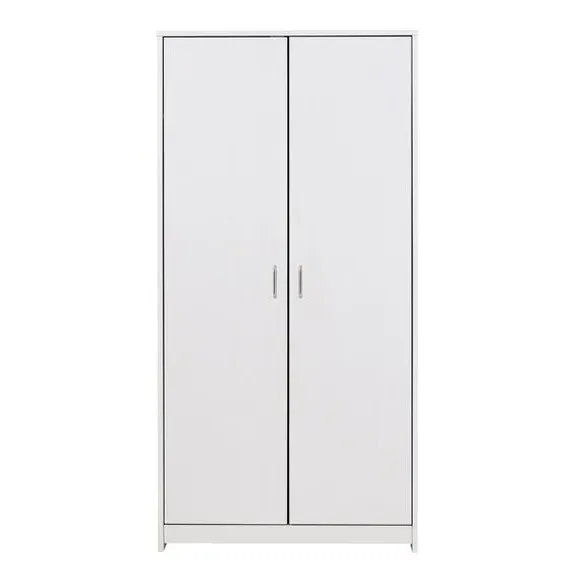 Full Size Wardrobe with Soft Close - White, Wood