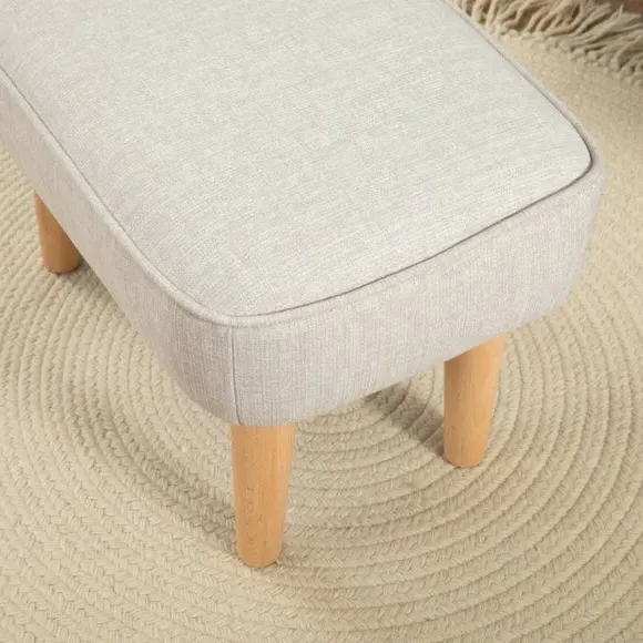 Nursing Chair with Stool - Cashmere, Upholstered