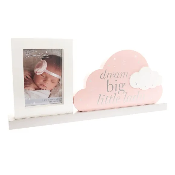 Freestanding Photo Frame - Pink, Wood