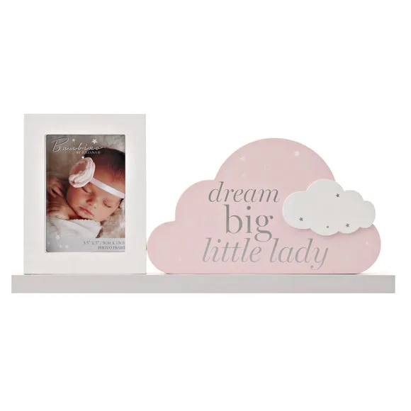 Freestanding Photo Frame - Pink, Wood image