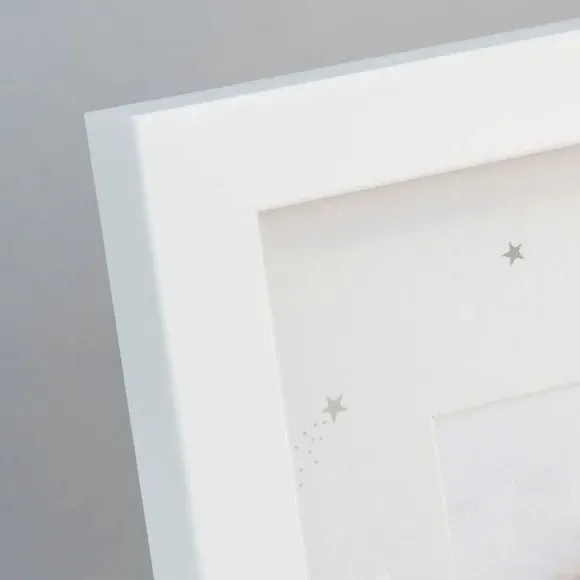 Hand & Foot Print Frame with Ink Pad - Grey, Wood