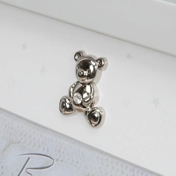 Hand & Foot Print Frame with Ink Pad - Grey, Wood