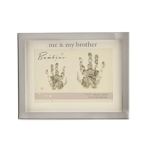 Handprint Photo Frame - Silver, Metal