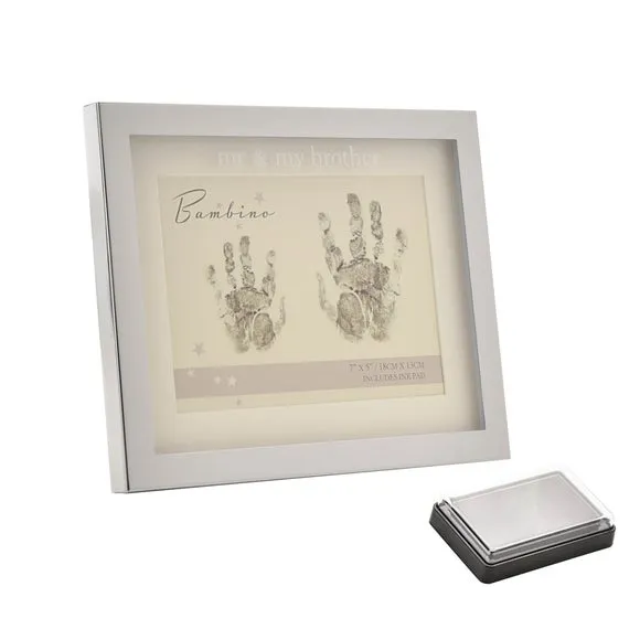 Handprint Photo Frame - Silver, Metal