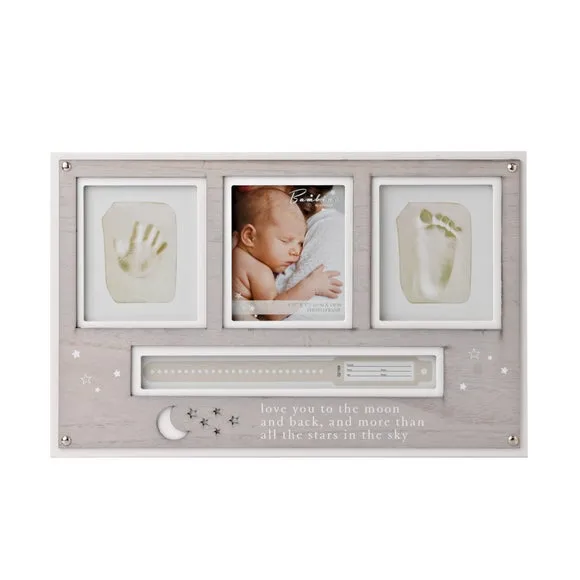 Hospital Bracelet Hand & Foot Print Frame - White image