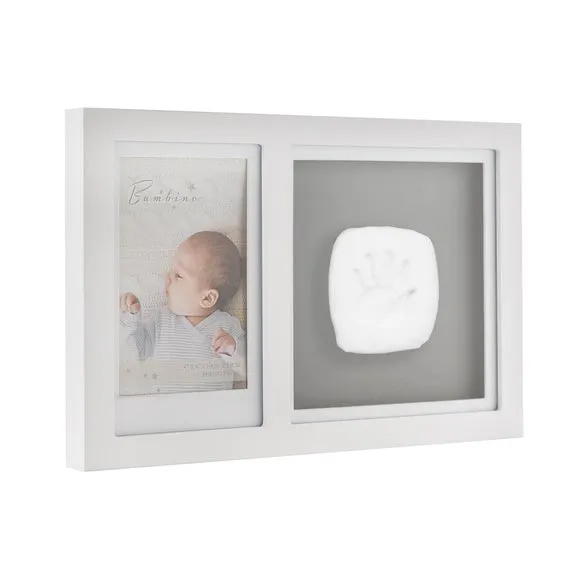 Photo Frame with Clay Print Kit - White, Wood image