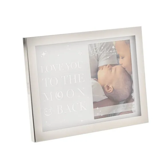 Photo Frame with Stand - Silver, Plated Metal