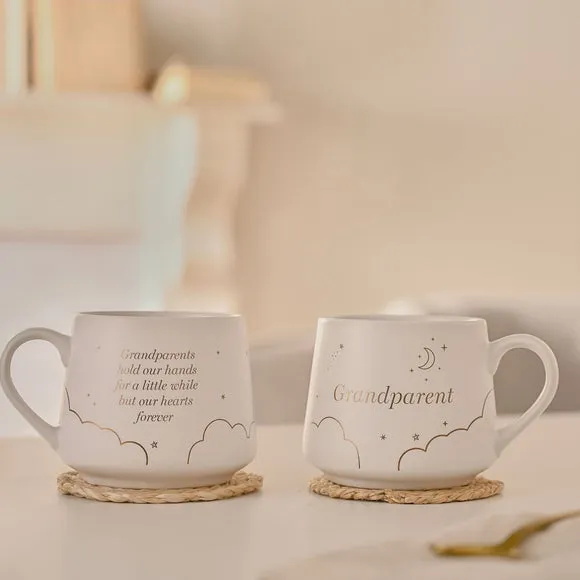 Set of 2 Grandparent Mugs - Off-White, Stoneware image
