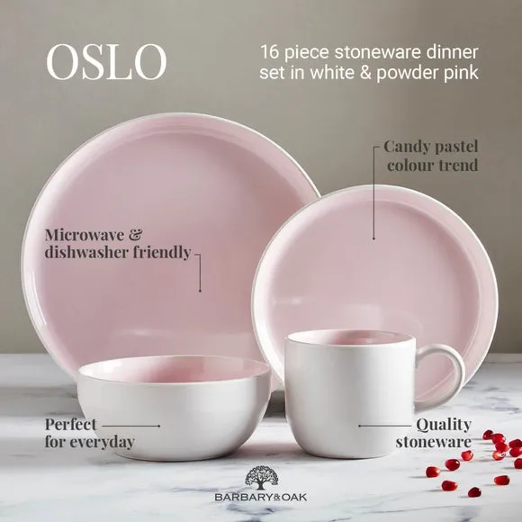 16-Piece Dinner Set - Blush, Stoneware