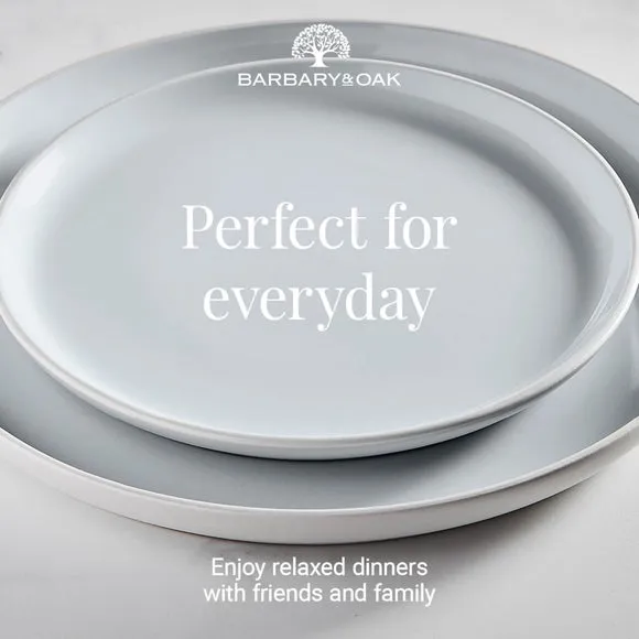16-Piece Dinner Set - Grey, Stoneware
