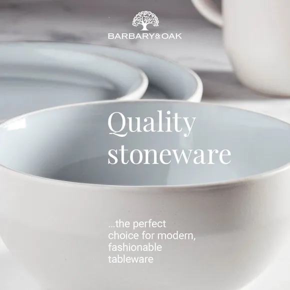 16-Piece Dinner Set - Grey, Stoneware