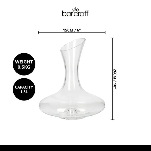 1.5L Wine Decanter with Long Neck - Clear Glass
