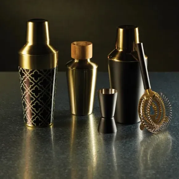 3-Piece Cocktail Making Set - Black image