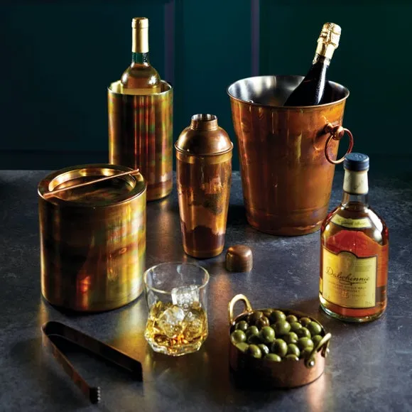 Double Walled Wine Cooler - Copper, Steel